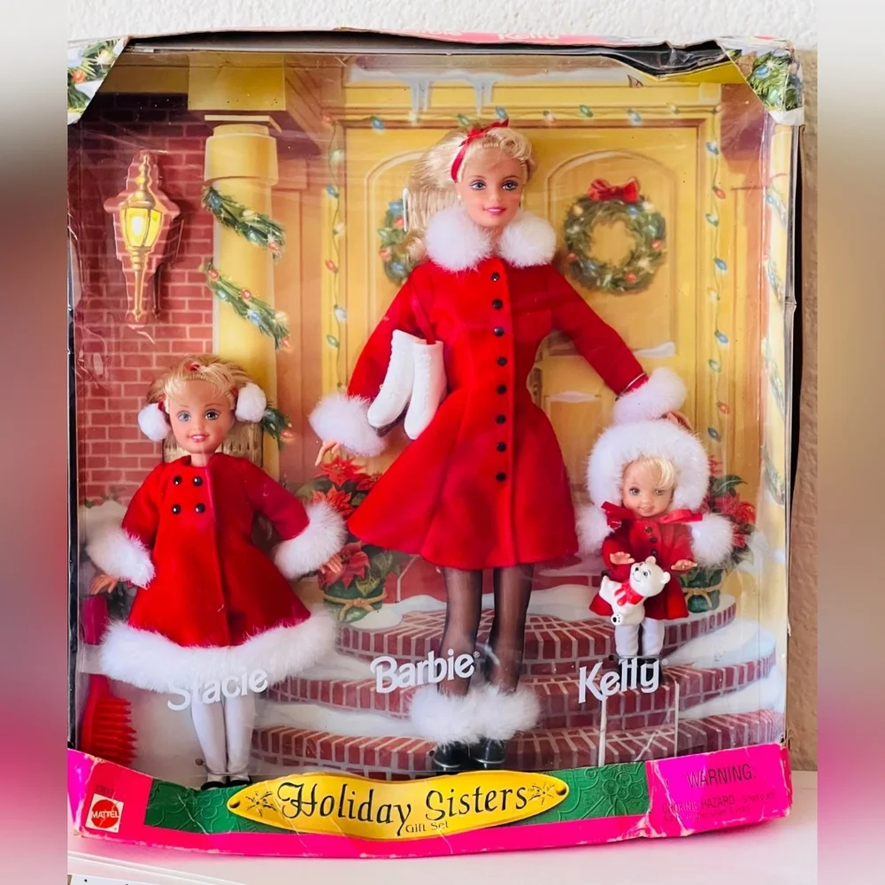 90s Vintage Holiday Sister Lot Vintage Barbie Stacie Kelly Doll - Picture 4 of 11